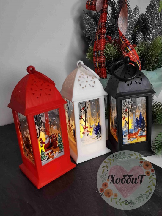 Фонарик С РИСУНКОМ 13см светодиодный на батарейке (теплый свет), цвет на выбор